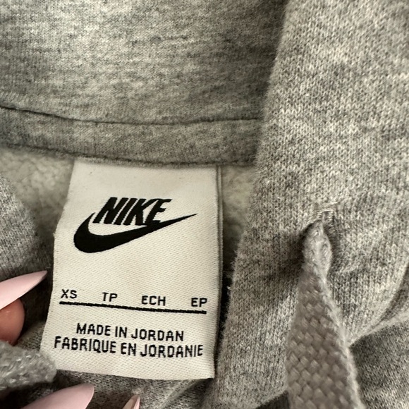 Nike Men's Heather Gray Hoodie - Picture 4 of 4